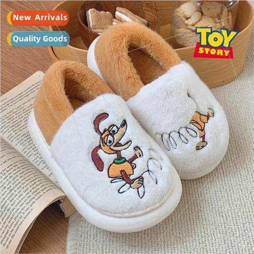 Fun cartoon Toy Story spring dog children cotton slippers wi