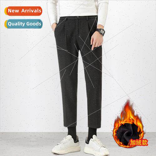 2023 fall winter new casual pants men Korea nd nine small su
