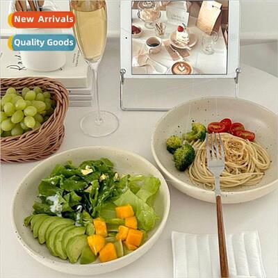 Scandinavian ceramic ink splash bowl ink spot plate large de