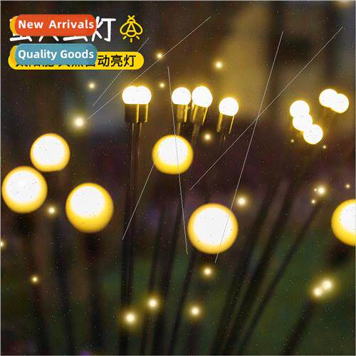 new solar energy LED outdoor lawn ground insert firefly ligh