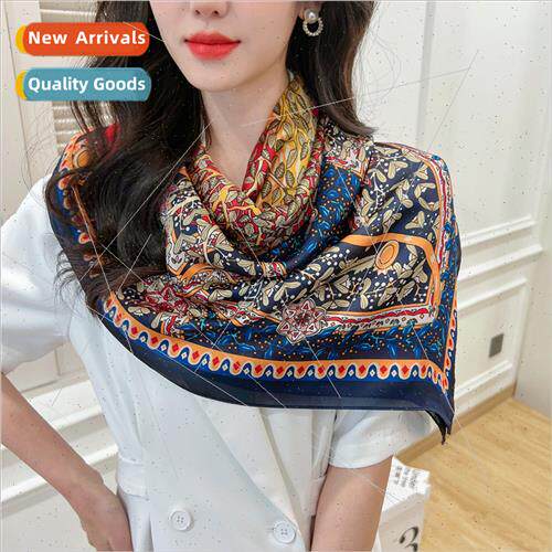 Sunscreen large square scarf female 2023 spring new simulati