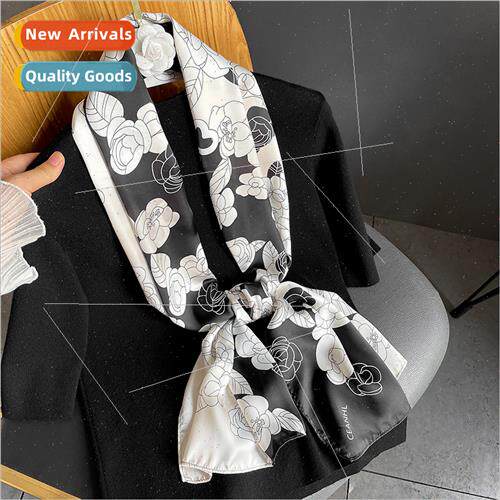 2021 new Korea  imation silk scarf fashion decoration in lon