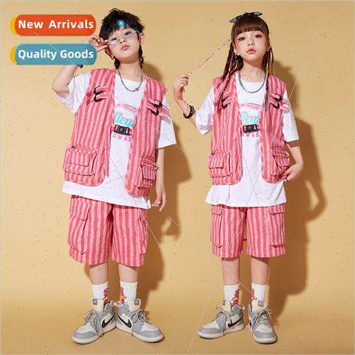 Set Dance Childrens  Clothes Cool Handsome Summer Boys and G