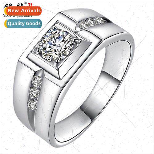 S925 silver jewelry large men ring open finger ring loose mo