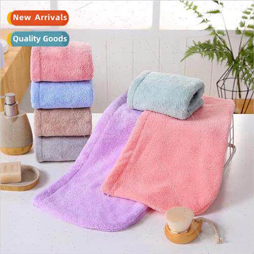 70g thickened hair dryer cap coral fleece soft absorbent fas