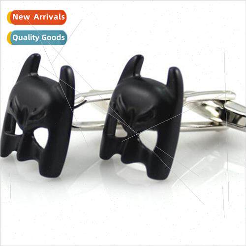 purchase classic black Batman mask cufflinks buttons can be