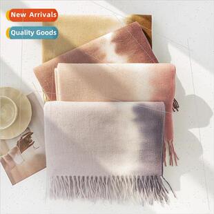scarf 2023 shawl celebry winter gradient fall Elegant new