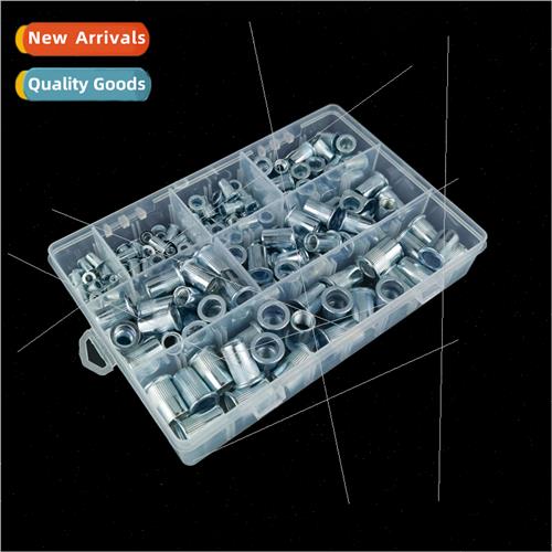 Rivet Nut 175pcs Aluminum Rivet Nut M3-M12 Box Set Flat Head