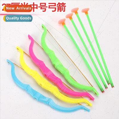 26cm colorful soft bullet bow arrow toys children plastic le