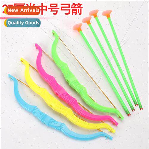 26cm colorful soft bullet bow arrow toys children plastic le