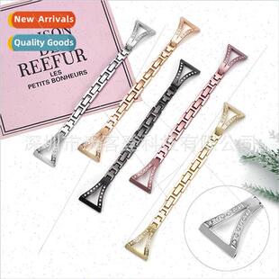 适用Apple Y double row diamonds metal watch bapple watch8/SE