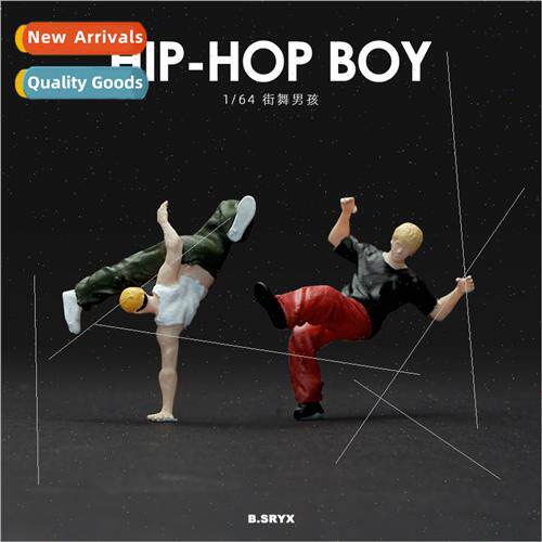 1/64 miniature set dance hip-hop doll model mini resin figur