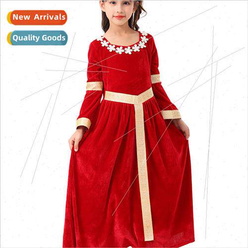 New childrens girls medieval princess dress exotic Halloween