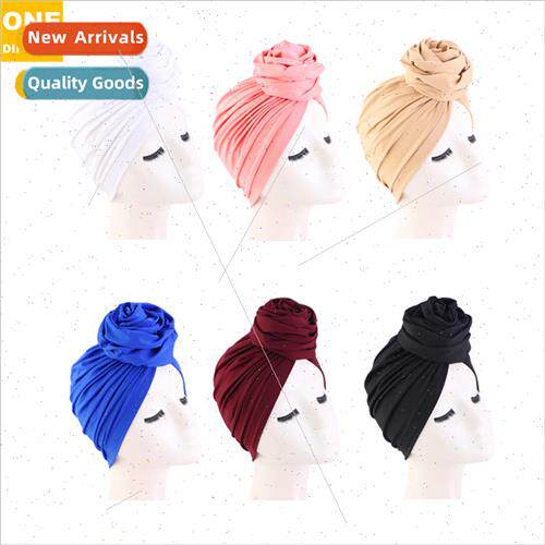 Europe Uned States popular rose elastic turban cap ethnic ca