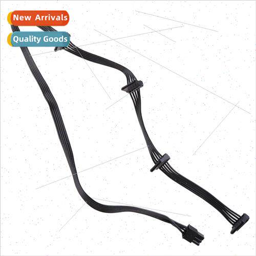 Power Module Cable适用HYPERION 6PIN to SATAX4 Elbow Black Fl