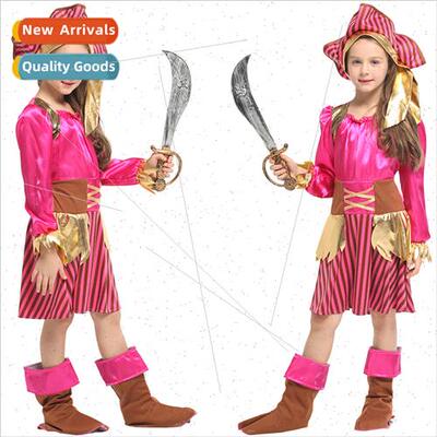 Childrens permance costumes Pirate role dress up permance cl