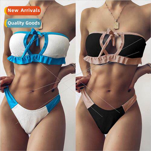 Womens Patchwork Bandage Spl Swimsu Sexy Bikini i LZ25
