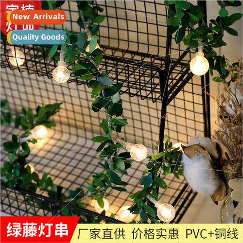 led simulation rattan string lights bubble ball cherry bloss