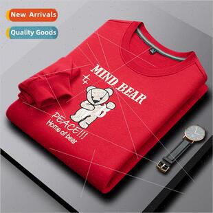 middle aged men 2022 neck new round sweater fall