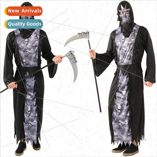 Halloween cosplay costumes Adult male permance costume Skele
