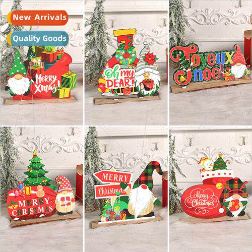 Christmas wooden crafts ornaments creative DIY wooden Santa