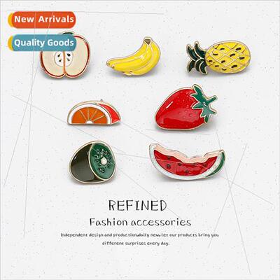 brooch creative fru series set watermelon strawberry apple b