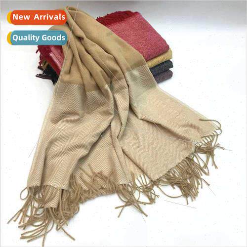 Autumn winter new herringbone pattern splicing imation cashm