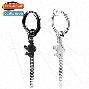 earrings chain whout ear tan Scorpion holes tassel