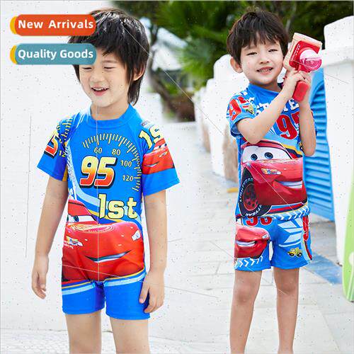 New childrens swimsu spl two-piece boys digal cartoon cute h