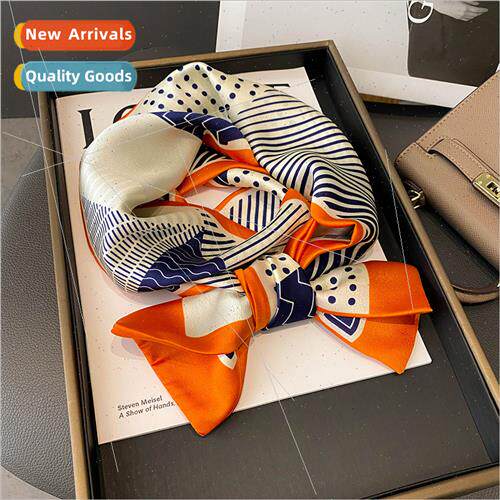 Korea  simple fresh business triangle splicing small polka d