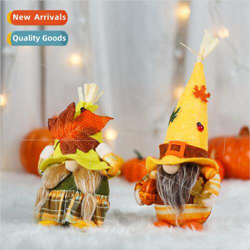 New fall Thanksgiving harvest season scarecrow gnome faceles