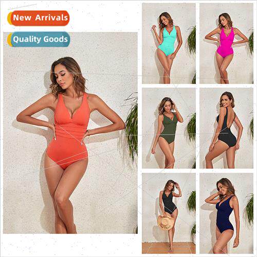 2023 New Europe One-piece Bikini Sexy Beach Spa Swimsu Femal