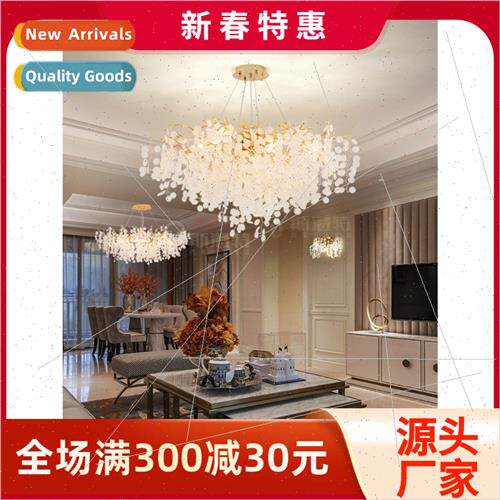Modern crystal lamp simple beauty atmosphere light luxury du