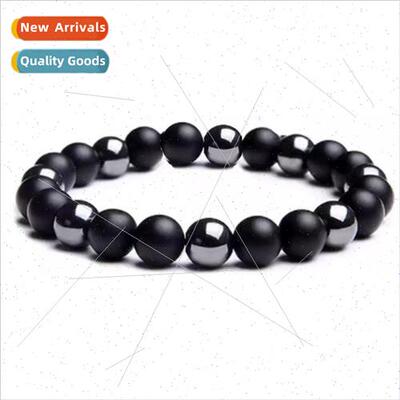 New Tiger Eye Volcanic Hemate Strings Matte Onyx Men Bracele