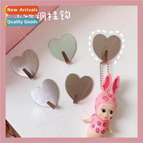 Korea new simple home creative sticky hooks love peach heart