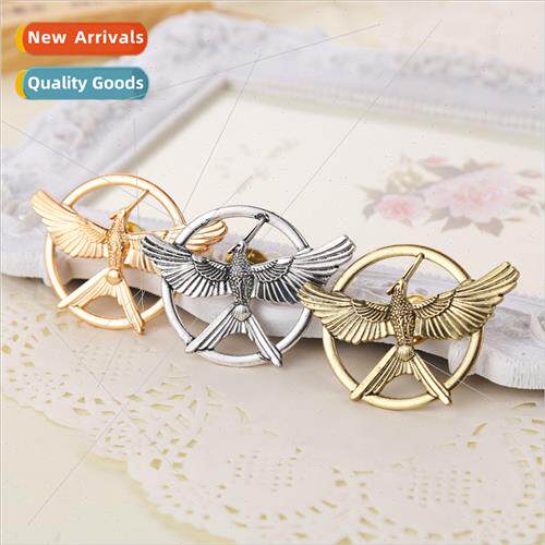 Mockingjay brooch creative alloy corsage pin light luxury re