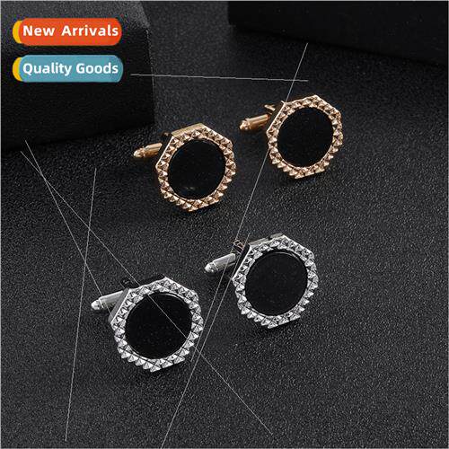 Europe Uned States alloy geometric round diamond French cuff