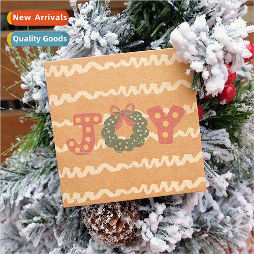 12 Envelope Included Kraft Paper Square Christmas Cards Wish