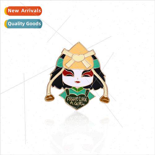 wchcraft girl Halloween metal badge enamel baking paint crea