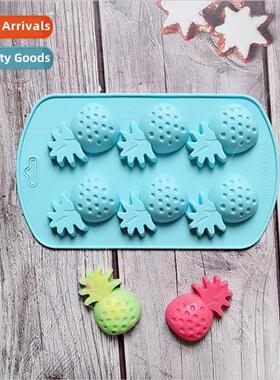 6 small pineapples 626 chocolate silicone molds cake pudding