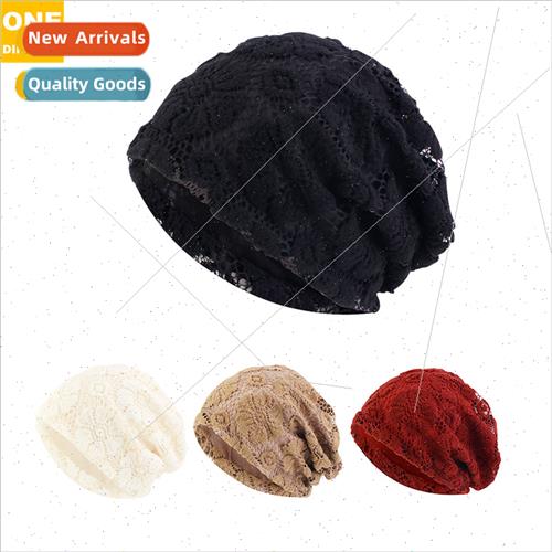 Europe Uned States popular hollow lace double-layer headgear