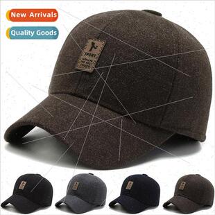 warm pro hat winter old fall elderly men ear Middle man aged