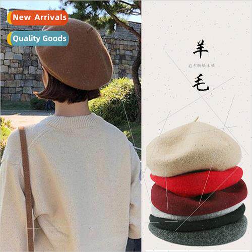 Woolen wool beret female fall winter Japan Belle cap versati