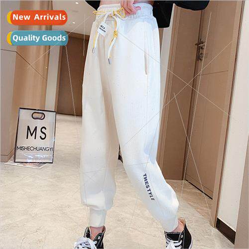 Girls pants 2023 spring and fall new padded thickened one-pi