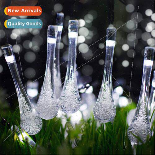 LED solar water drop lights string modeling colorful lights