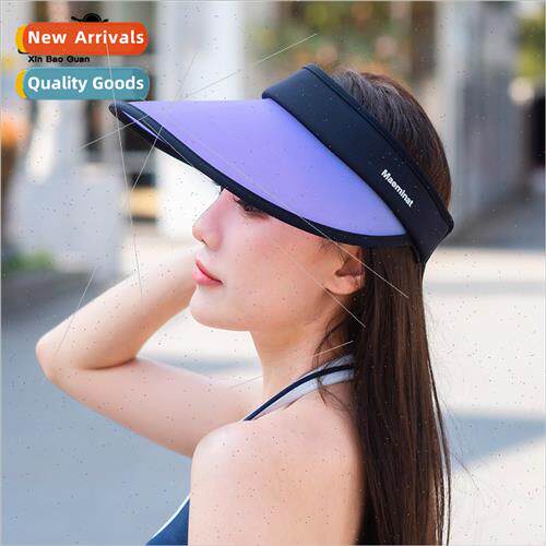 8132 color-changing soft rubber sunscreen hollow top hat fac