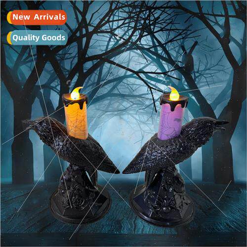 Halloween crow lights ghost festival decoration props candel