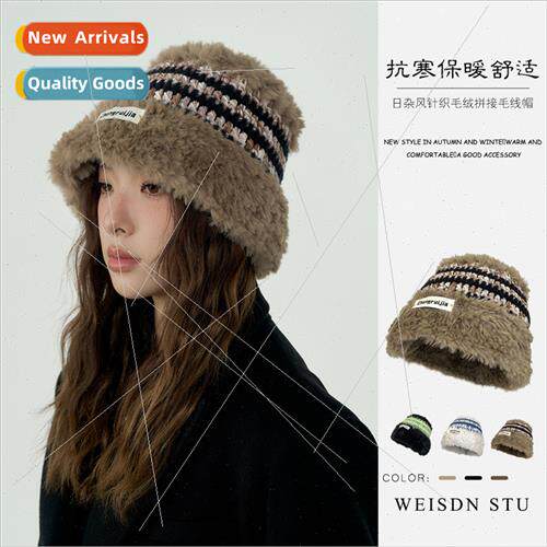 2023 new handmade thick wool knted pot hat Korea  lovely war