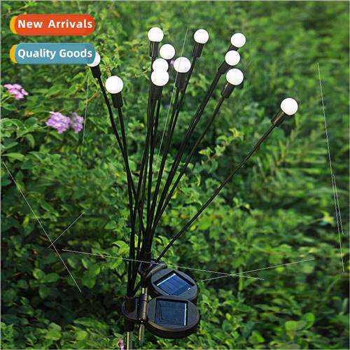 Solar Firefly LED Orb Ground Plug ghts Dynamic Swinging Tree