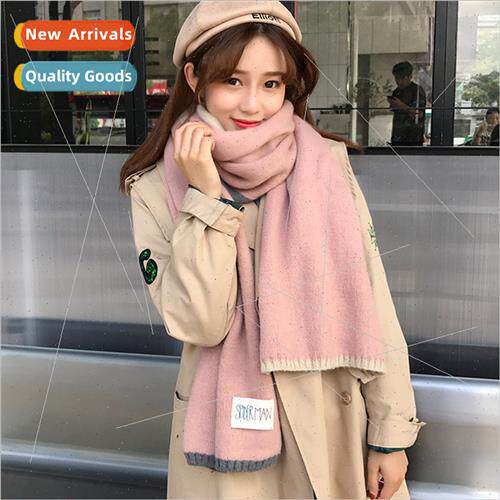 Applique scarf live thickened women b faux cashmere warm sca